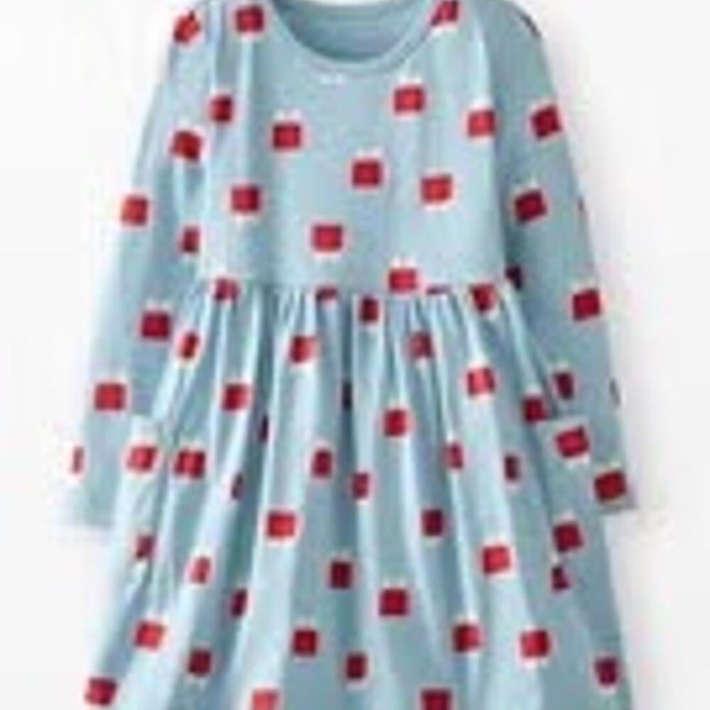 Hanna Andersson NWT Size 6-7 Long Sleeve Holiday Dress